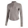 Swift Half-Zip Camicia da corsa Donna - marrone, 