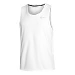 Abbigliamento Nike Nike Dri-Fit Miler Camicia Da Corsa Uomini-Bianco,Grigio