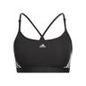 Aeroreact Low-Support 3 Stripes Reggiseni Sportivi Donna-Nero