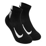 Abbigliamento Nike Nike Multiplier Calze Da Corsa Confezione Da 2-Nero,Bianco