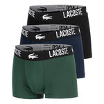 Abbigliamento Lacoste Lacoste Cotton Stretch Trunk Boxer Confezione Da 3 Uomini-Verde Scuro