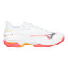 Wave Exceed Court Scarpa Per Terra Rossa Donna-Bianco,Corallo