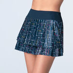 Abbigliamento Lucky in Love Lucky in Love Lovin' Boucle Pleated Gonna Donna - blu scuro, multicolore