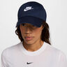 Club Futura Metal Swoosh Cappellino-Blu Scuro,Bianco