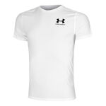 Abbigliamento Da Tennis Under Armour Ua Heatgear Fitted Ss-Wht