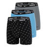Essential Cotton Stretch Boxer Brief Boxer - Confezione da 3 Uomini-nero, grigio