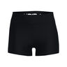 Heatgear Mid Rise Pantaloncino Attillato Donna-Nero,Bianco