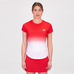 Abbigliamento BIDI BADU BIDI BADU Crew Gradiant Maglietta Donna-Rosso,Bianco