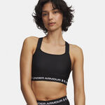 Abbigliamento Under Armour Under Armour HeatGear High Reggiseni sportivi Donna-nero, bianco