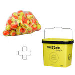 Palline Da Tennis Tennis-Point Stage 2 60er Polybag plus Balleimer eckig