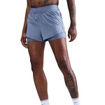Abbigliamento Nike Nike Swift 2in1 Pantaloncini da corsa Donna - grigio-blu, argento