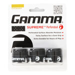 Overgrip Gamma Gamma  Supreme Perforated Confezione da 3 - nero