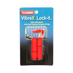 Accessori per racchette Tourna Tourna Vibrex Lock Antivibrazioni Confezione Da 2-Rosso