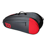 Borse Da Tennis Wilson TEAM 6PK Red/Grey