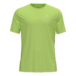 Abbigliamento Odlo Odlo Zeroweight Chill-Tec Crew Neck Camicia da corsa Uomini - lime, 