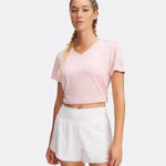 Abbigliamento Under Armour Under Armour Tech Maglietta Donna-Rosa