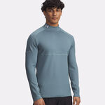 Abbigliamento Under Armour Under Armour Cold Weather Grid Manica Lunga Uomini-Grigio-blu