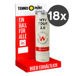 Pallina pressurizzata Wilson Wilson WTV Tour 2.0 Tubo da 4