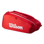 Wilson Wilson Tour Super Tour Borsa Per Racchetta Da 9-Rosso