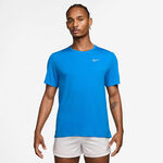 Abbigliamento Nike Nike Dri-Fit UV Miler Camicia da corsa Uomini - blu, argento