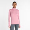 Essentials Space Dye Quarter Zip Manica lunga Donna - rosa, 