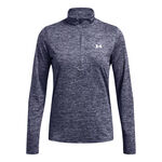 Abbigliamento Under Armour Under Armour Tech Twist Warmup 1/2 Zip Manica Lunga Donna-Grigio-blu