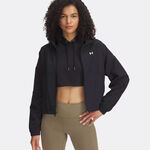 Abbigliamento Under Armour Under Armour Rival Woven Giacca Da Allenamento Donna-Nero