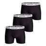 Cotton Stretch Boxer 3P Boxer Uomini-Nero,Bianco