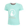 Wild Baseline Logo Maglietta Ragazze-Turchese,Multicolore