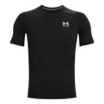 Abbigliamento Under Armour Under Armour Heatgear Armour Comp Maglietta Uomini-Nero,Bianco