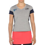 Abbigliamento Bullpadel Bullpadel Rollaz Maglietta Donna-Grigio,Nero