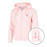 Endlessly Flower Zip Felpa Donna-Rosa,Multicolore