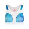 Singa Tech Reggiseni Sportivi Donna-Bianco,Blu Chiaro