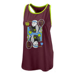 Abbigliamento Wilson Wilson Queen Tech Canottiera Donna - vino rosso, 