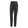 Essentials Linear French Terry Cuffed Pantalone Da Allenamento Donna-Nero,Bianco