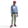Club Fleece Felpa con cappuccio Bambini-grigio-blu,bianco