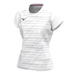 Abbigliamento Mizuno Mizuno Chiba Maglietta Donna-Bianco