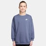 Sportswear Club Fleece Oversized Crew Felpa Ragazze - grigio-blu, bianco