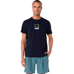 Abbigliamento da tennis ASICS ASICS Court Core Graphic Maglietta Uomini-blu scuro