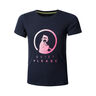 Logo Maglietta Ragazze-Blu Scuro