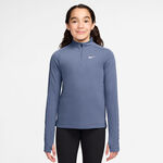 Abbigliamento Nike Nike Dri-Fit Half-Zip Manica lunga Ragazze - grigio-blu, bianco