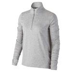 Abbigliamento Nike Nike Element Half-Zip Running Manica lunga Donna - grigio chiaro, argento