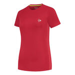 Abbigliamento Dunlop Dunlop Club Crew Maglietta Donna-Rosso