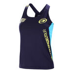 Abbigliamento Bullpadel Bullpadel T-Shirt Canottiera Donna - blu scuro, giallo