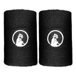 Abbigliamento da tennis Quiet Please Quiet Please Long Polsino Anti Sudore Confezione Da 2-Nero