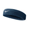 Swoosh Fascia per la testa Unisex - blu scuro, bianco