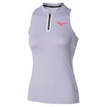 Abbigliamento da tennis Mizuno Mizuno Daybreakers Printed Canottiera Donna-blu chiaro