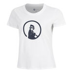 Abbigliamento da tennis Quiet Please Quiet Please Trainings Maglietta Donna-bianco