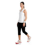 Abbigliamento da tennis BIDI BADU BIDI BADU Crew 2.0 V-Neck Canottiera Donna-bianco