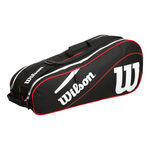 Wilson Wilson Advantage III Six Borsa Per Racchetta-Nero,Bianco